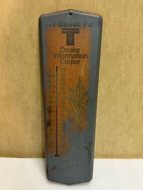 Vintage large 23” Metal Thermometer Sign 
Working!